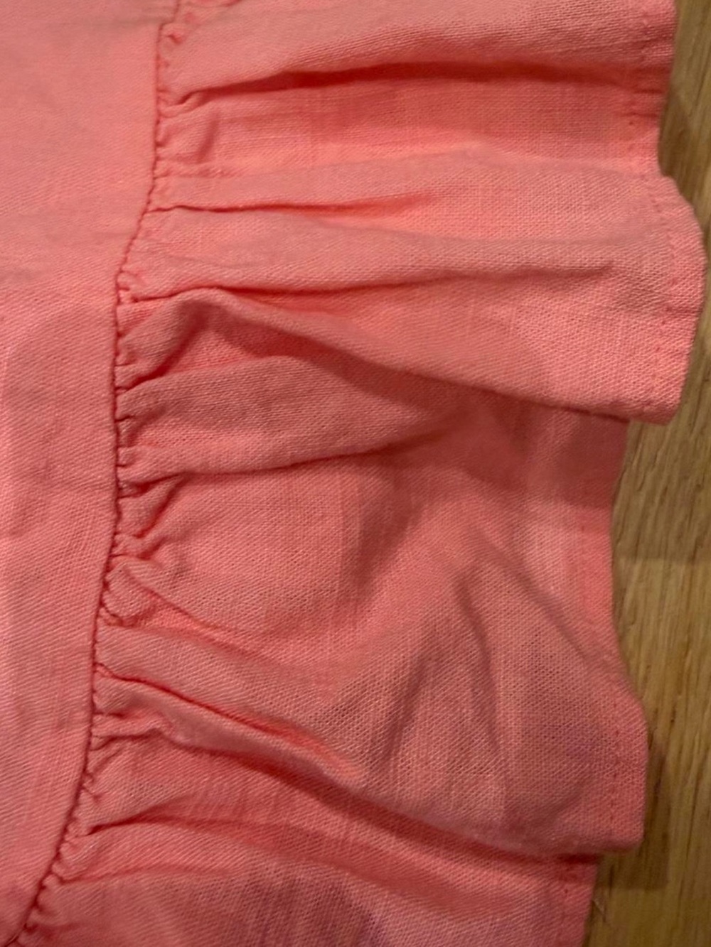 Copper Key Coral Button-Front Ruffle Sundress - Picture 5 of 7